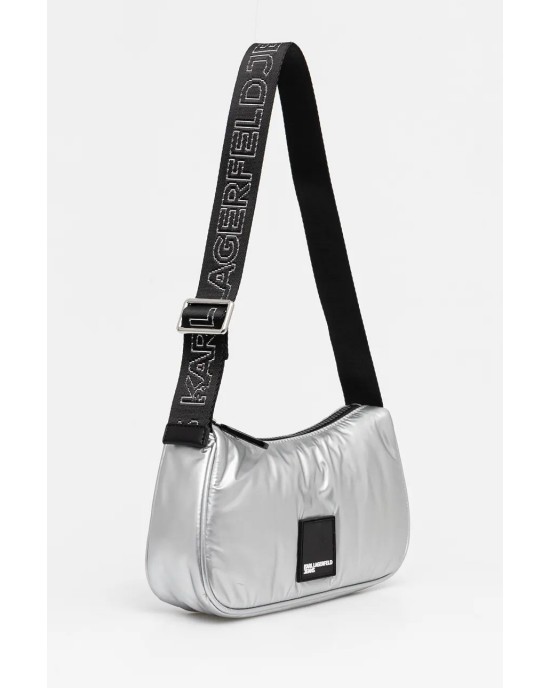 Karl Lagerfeld Urban Nylon Silver Τσάντα Ώμου