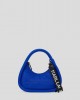 Karl Lagerfeld Puffy Top Handle Blue Τσάντα Χειρός