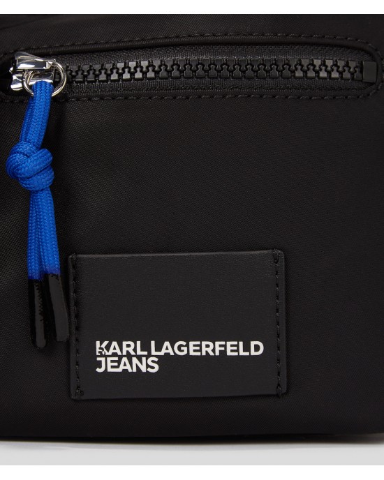 Karl Lagerfeld Street Nylon Black Τσάντα Ώμου