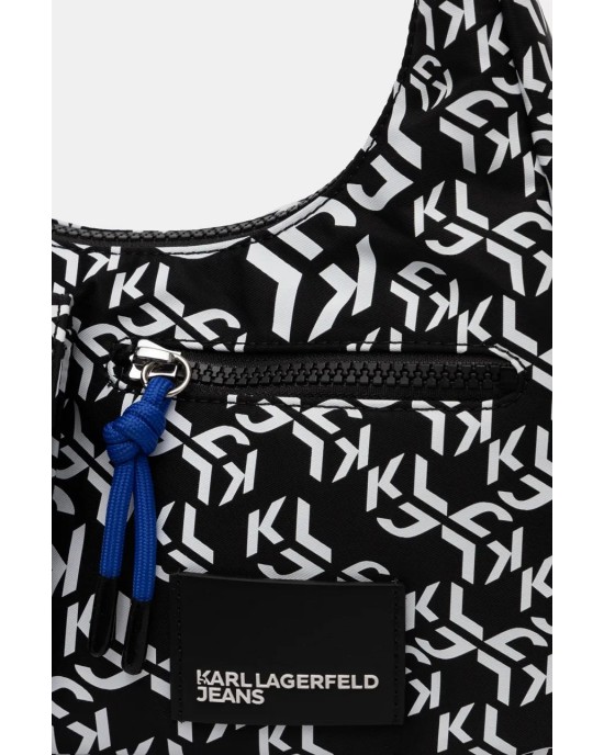 Karl Lagerfeld Street Nylon Monogram Τσάντα Ώμου