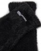 Karl Lagerfeld Furry Logo Black Γάντια