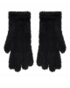 Karl Lagerfeld Furry Logo Black Γάντια