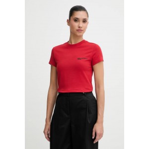 Karl Lagerfeld Slim Fit Pompeian Red Κοντομάνικη Μπλούζα