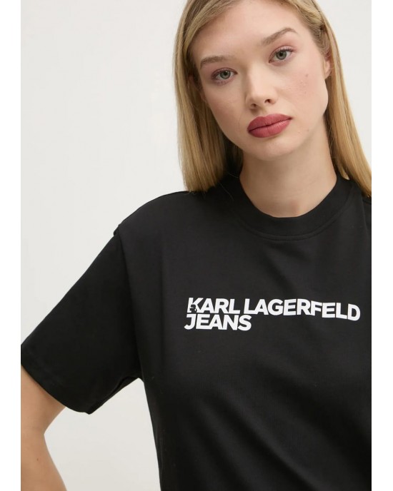 Karl Lagerfeld Regular Fit T-shirt Black Μπλούζα