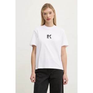 Karl Lagerfeld Regular Fit Logo T-shirt White Μπλούζα