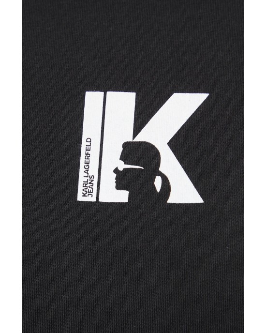 Karl Lagerfeld Regular Fit Logo T-shirt Black Μπλούζα