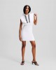 Karl Lagerfeld Sleeveless Hoodie White Φόρεμα