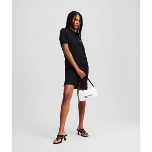 Karl Lagerfeld Logo T-shirt Black Φόρεμα