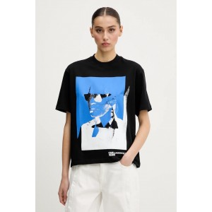Karl Lagerfeld Karl T-shirt Black Μπλούζα