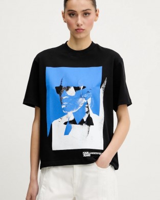 Karl Lagerfeld Karl T-shirt Black Μπλούζα