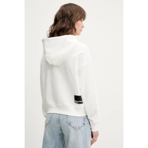 Karl Lagerfeld Jeans Logo Hoodie White Φούτερ