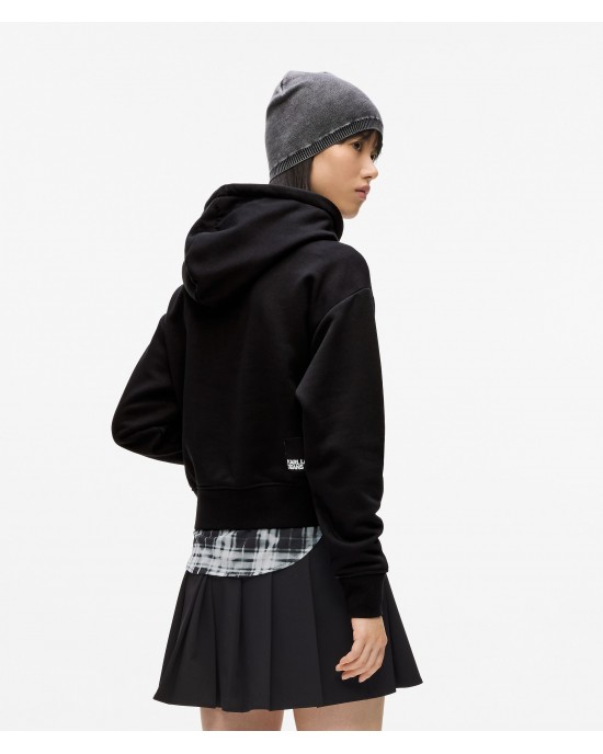 Karl Lagerfeld Jeans Logo Hoodie Black Φούτερ