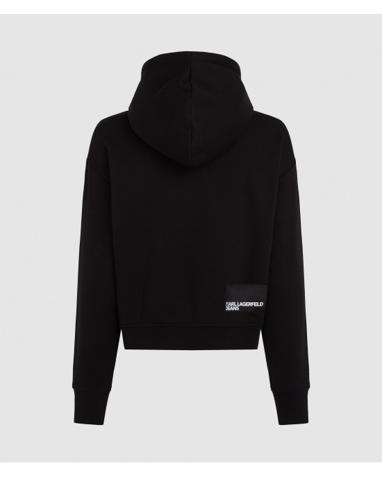 Karl Lagerfeld Jeans Logo Hoodie Black Φούτερ