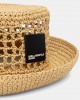 Karl Lagerfeld Box Logo Woven Bucket Natural Καπέλο