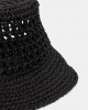Karl Lagerfeld Box Logo Woven Bucket Black Καπέλο
