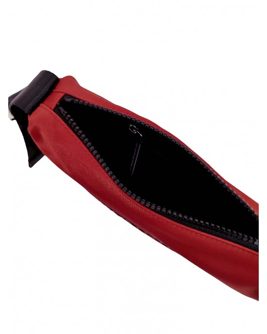 Karl Lagerfeld Logo Nylon Red Τσάντα Ώμου