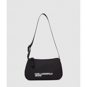 Karl Lagerfeld Logo Nylon Black Ταάντα Ώμου