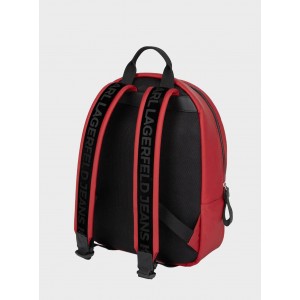 Karl Lagerfeld Logo Nylon Red Τσάντα Πλάτης