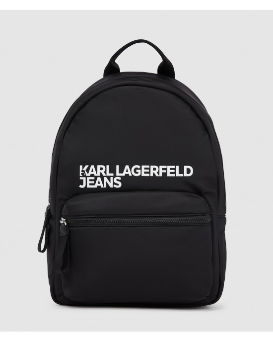 Karl Lagerfeld Logo Nylon Black Τσάντα Πλάτης