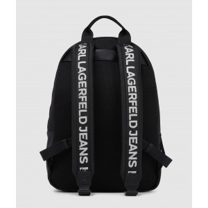 Karl Lagerfeld Logo Nylon Black Τσάντα Πλάτης