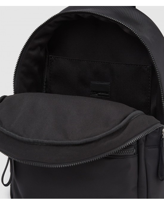 Karl Lagerfeld Logo Nylon Black Τσάντα Πλάτης