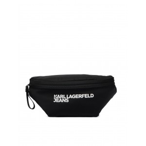 Karl Lagerfeld Nylon Logo Black Τσάντα Μέσης