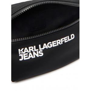 Karl Lagerfeld Nylon Logo Black Τσάντα Μέσης