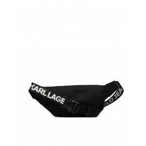 Karl Lagerfeld Nylon Logo Black Τσάντα Μέσης