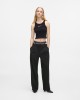 Karl Lagerfeld Double Waistband Washed Black/Black Παντελόνι