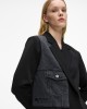 Karl Lagerfeld Denim Panel Washed Black/Black Σακάκι