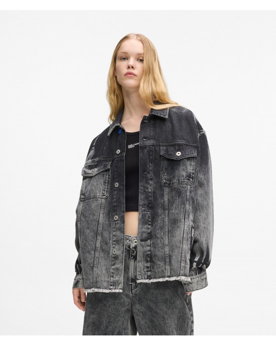 Karl Lagerfeld Bleached Denim Τζάκετ