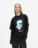 Karl Lagerfeld Digitized Karl Black Κοντομάνικη Μπλούζα