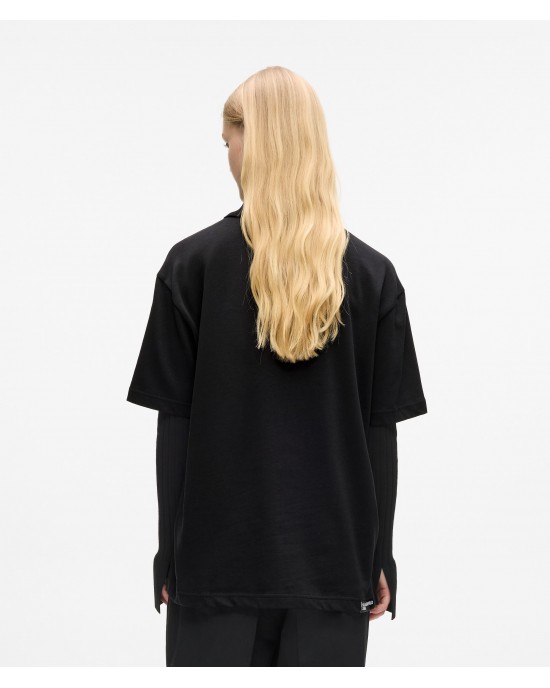 Karl Lagerfeld Digitized Karl Black Κοντομάνικη Μπλούζα