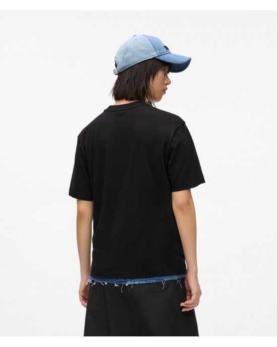 Karl Lagerfeld Regular Fit Monogram Black Κοντομάνικη Μπλούζα