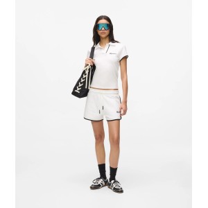 Karl Lagerfeld Binding Logo Sweat White Σορτς