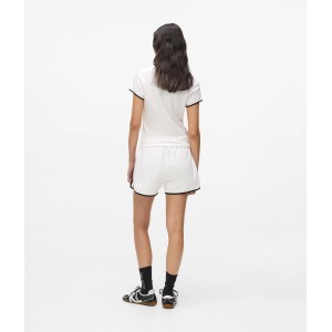 Karl Lagerfeld Binding Logo Sweat White Σορτς