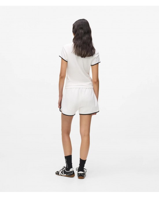 Karl Lagerfeld Binding Logo Sweat White Σορτς