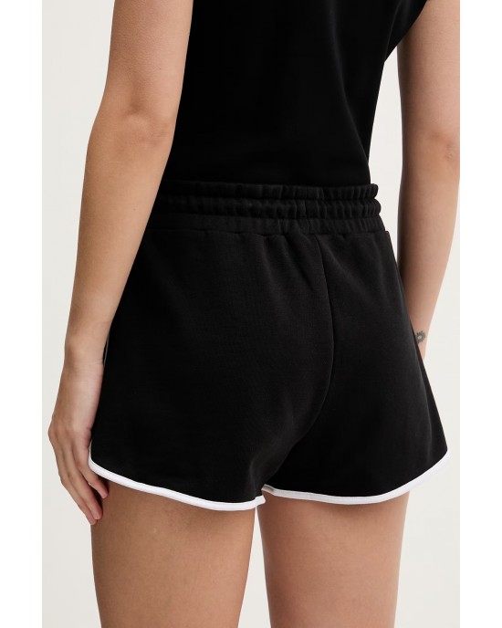 Karl Lagerfeld Binding Logo Sweat Black Σορτς