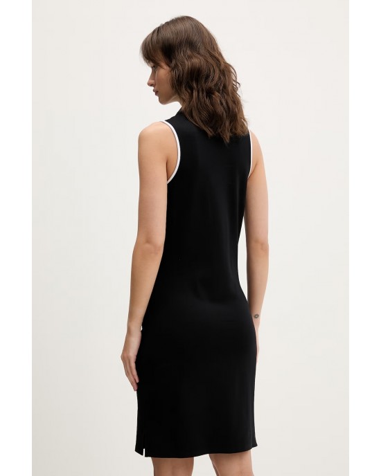 Karl Lagerfeld Polo Sleeveless Black Φόρεμα