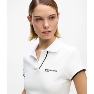 Karl Lagerfeld Slim Polo White Μπλούζα