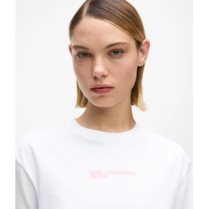 Karl Lagerfeld Regular Fit Frame Logo T-shirt White Μπούζα