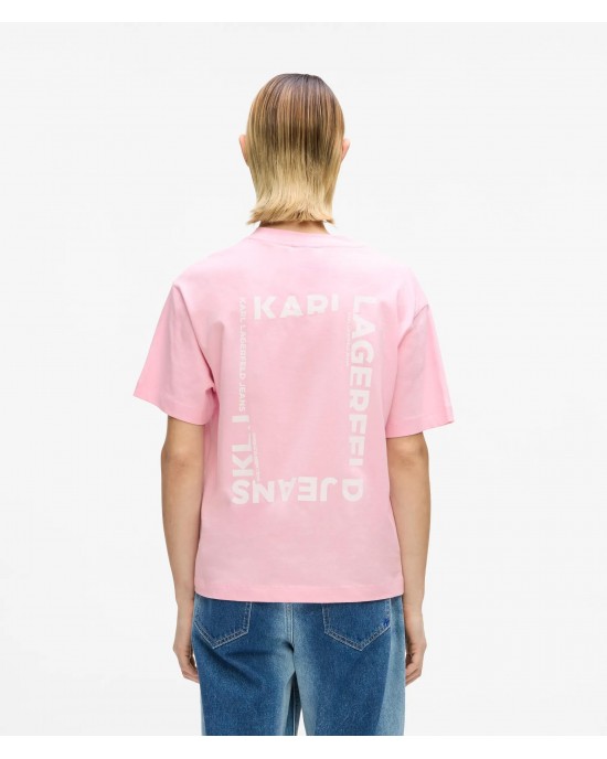 Karl Lagerfeld Regular Fit Frame Logo T-shirt Fairytale Μπούζα