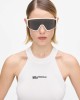 Karl Lagerfeld Knitted Racer Tank Top White Μπλούζα