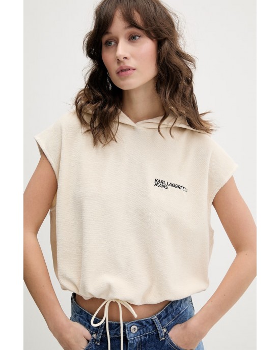 Karl Lagerfeld Sleeveless Relaxed Whitecap Φούτερ