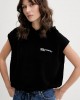 Karl Lagerfeld Sleeveless Relaxed Black Φούτερ
