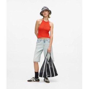 Karl Lagerfeld Striped Mesh Tote Black/White Τσάντα