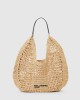 Karl Lagerfeld Summery Woven Hobo Natural Τσάντα