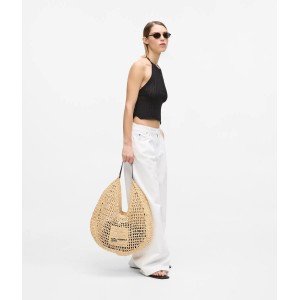 Karl Lagerfeld Summery Woven Hobo Natural Τσάντα