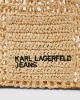 Karl Lagerfeld Summery Woven Hobo Natural Τσάντα