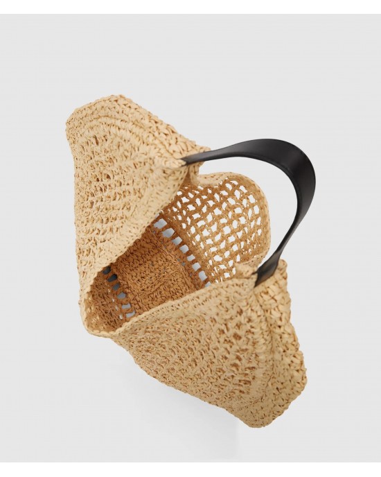 Karl Lagerfeld Summery Woven Hobo Natural Τσάντα